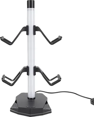 Produktbild von Kopfhörer- und Controller-Ständer RGB-Licht 4 Controller und 1 Headset-Halterung mit 2 USB-Anschlüssen 1 Typ-C-Anschluss