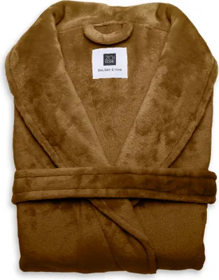 Productafbeelding van Zohome Badjas Cara Cognac Brown Maat S Polyester