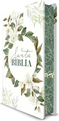 Produktbild von Biblia Rvr 1960 Letra Grande Tamaño Manual, Tapa Dura Con Flores Blancas Y Cantos Pintados / Spanish Bible Rvr 1960 Handy Size White Flowers Sprayed Edges