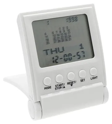 Produktbild von MPM-Quality Wecker Narga 77 mm Kunststoff Weiß