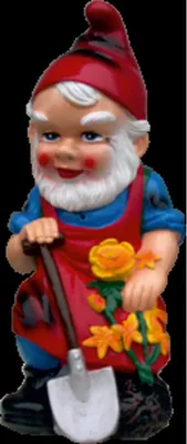 Produktbild von Zwerg Gärtner mit Schaufel  Figur Statue Skulptur Figuren Skulpturen Deko 8823