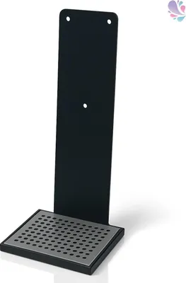 Produktbild von Tischständer Cosmos aus Edelstahl mit Auffangschale in Edelstahl, Anthrazit oder Weiß für Desinfektionsspender SENSOR Cosmos : Farbe - Anthrazit Farbe: Anthrazit