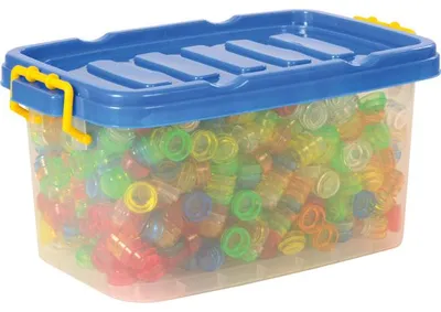 Produktbild von EDUPLAY 120461 Stapelhütchen, bunt/transparent, 1000-teilig (1 Set)
