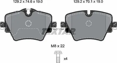 Obrázek produktu pro Bmw Brzdové Destičky Přední 5/X3/X4 1,6-3,0 16-