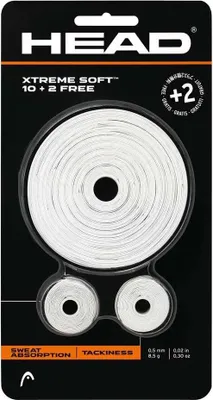 Image de Grip Head Xtreme Soft blanc 12 pièces