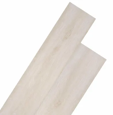 Image de Planches de sol 18 pcs Blanc 5,26 m² PVC