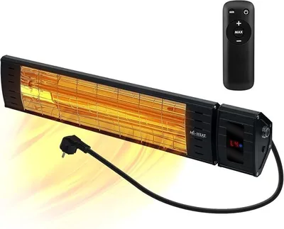 Productafbeelding van Infrarood terrasverwarmer WIH-2300R, 2300 Watt, 4 warmtestanden, afstandsbediening, metalen behuizing, IP65 geschikt voor buitengebruik