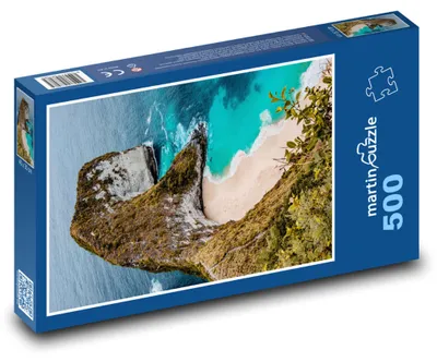 Zdjęcie produktu dla Puzzle 500 Wyspiowy klif w oceanie - martinpuzzle