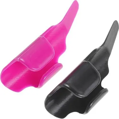 Produktbild von Fingerschutz mit Fadenregler und Mehrfachfadenkontrolle, 2 Stück aus Kunststoff für Nähprojekte und Handarbeiten
