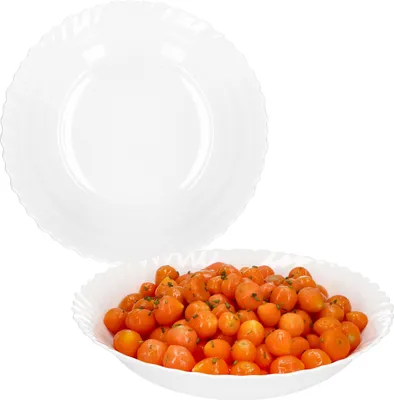 Obrázek produktu pro 2x servírovací mísa Arkona Ø28cm opálové sklo bílá salátová mísa miska na příbory