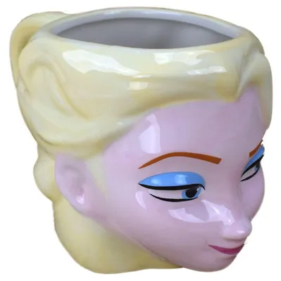 Produktbild von Motivtasse Keramiktasse Kopf Elsa 3D Disneys Frozen Becher Geschenk