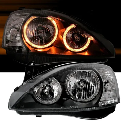 Für Opel Corsa C ab 2000-2006 Angel Eyes Scheinwerfer Schwarz LINKS + RECHTS in der Farbe Schwarz von AD TUNING GmbH & Co. KG