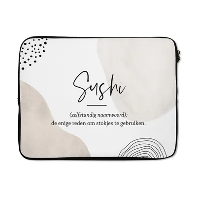 Obrázok produktu pre Puzdro na notebook 15 palcov Príslovia - Sushi - Sushi definition - Quotes - Dictionary Taška na notebook