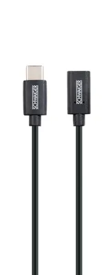 Produktbild von Schwaiger USB-Kabel 3.1 St. C->2.0 Micro B     0,15m schwarz