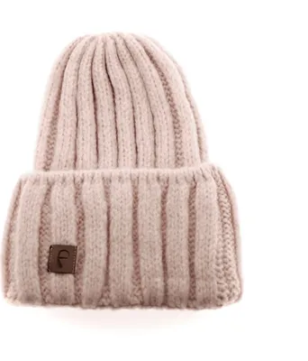 Produktbild von Faera Mütze zum Warmhalten im Herbst- Winter-Mütze Strickmütze für Damen und Herren One Size Rosa