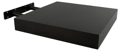 Obrázek produktu pro Plovoucí nástěnná police o rozměrech 25x25x4 cm v barvě wenge