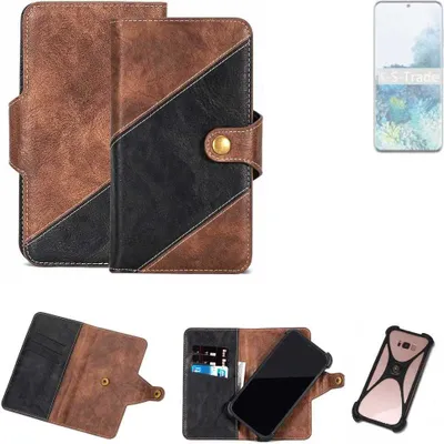 Produktbild von K-S-Trade Handyhülle Schutzhülle Bookstyle Case kompatibel mit Samsung Galaxy S20 Klapphülle Cover Hülle Schutztasche 1x