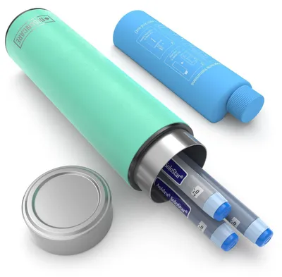 Zdjęcie produktu dla Torba termoizolacyjna do przechowywania insulinowych długopisów, utrzymująca temperaturę w zakresie 2-8°C, zgodna z przepisami TSA, wyposażona w 2 wkładami chłodzącymi, kolor: niebieski