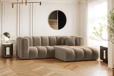 Produktbild von Kaiser Möbel Ecksofa, L-from, Sofa Grand modular stoff Salvador Dunkelbeige Rechts