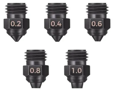 Produktbild von 5 Stück Düsen, 0,2 mm bis 1 mm, für 3D-Drucker