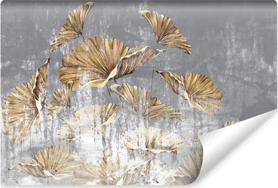 Produktbild von Muralo Selbstklebende Fototapete Für Wohnzimmer BLUMEN Abstraktion Beton Vintage Br. 368cm x Hö. 254cm