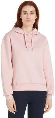Produktbild von Tommy Hilfiger Damen Hoodie Flag On Chest mit Kapuze, Rosa (Delicate Pink), XL