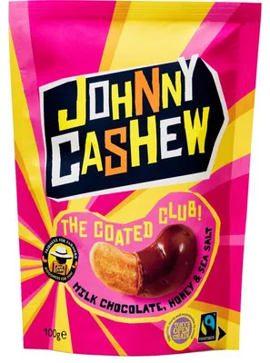 Immagine prodotto di Johnny Anacardi Cioccolato MieleMarino 100g – Snack in Edizione Limitata