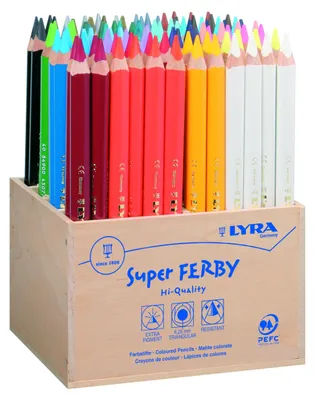 Productafbeelding van LYRA Super Ferby stiften, gelakt, schoolpennen, 96 stuks.