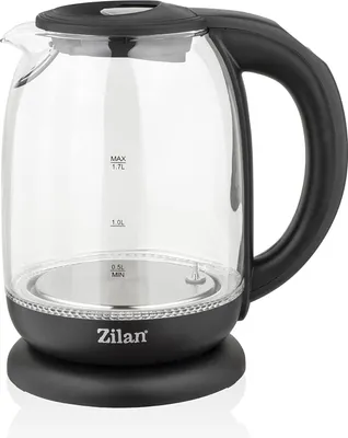 Image de Bouilloire en verre Zilan, 1,7L, 2200W