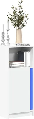 Zdjęcie produktu dla vidaXL Kredens LED biały 42,5x34x100 cm materiał drewnopochodny