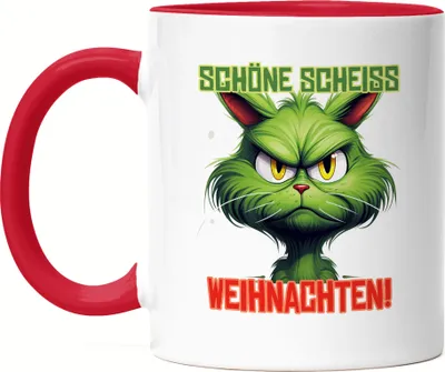 Produktbild von Schöne Scheiss Weihnachten Tasse Rot Katzenbesitzer Sarkasmus Geschenk