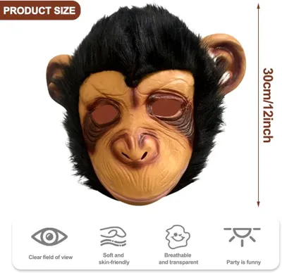 Image de Masque d'Halloween pour adultes, accessoire de cosplay, taille unique, idéal pour les fêtes