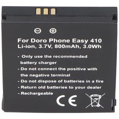 Immagine prodotto di Batteria Doro PhoneEasy 410, Batteria Doro Phone Easy 610, Guscio per la cura della batteria SHELL01A