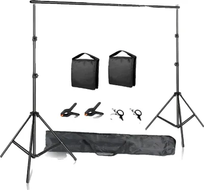 Produktbild von Hintergrundständer, verstellbare Querstrebe, tragbare Aluminiumstruktur, Fügen Sie 2 Stück Sandsack 2 hinzu, 26X3M