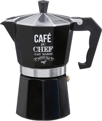 Obrázek produktu pro Secret de Gourmet Coffee Cooker Aluminium Plastic Black Silver 18,5x16x10 cm