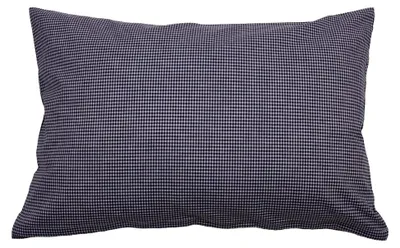 Produktbild von Kissenbezug 40x60 cm Karo 2x2 mm Dunkelblau Baumwolle