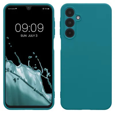 Produktbild von kwmobile Handyhülle für Samsung Galaxy A16 5G Hülle - weiches Handy Silikon Case - Schutzhülle Cover - Petrol matt