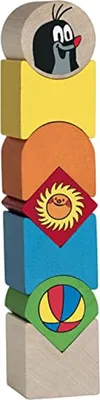 Produktbild von DETOA maulwurfsblock-Set junior 14 x 5,5 cm Holz 7-teilig
