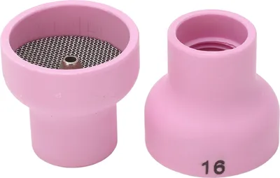Zdjęcie produktu dla 2 szt. kubek spawalniczy TIG 16 # dysza ceramiczna 2,4 mm zestaw akcesoriów z otworem centralnym do palnika WP17 18 26