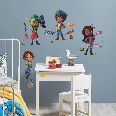 Productafbeelding van RoomMates RMK5207SCS Santiago of the Seas, een zelfklevende wandsticker die je kunt aanbrengen
