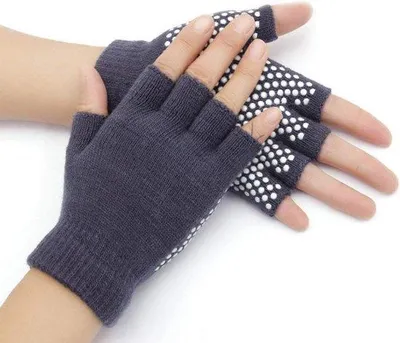 Produktbild von Famanu Yoga Handschuhe Antirutsch mit Grip - Vingervrei für Pilates und Fitness