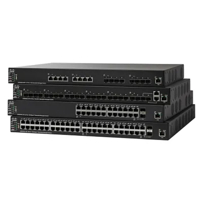 Produktbild von Cisco SG550X-24-K9, Managed, L3, Gigabit Ethernet (10/100/1000), Rack-Einbau, 1U