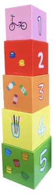 Produktbild von Barbo Toys Peppa Pig Stapelwürfel mit Holzfiguren