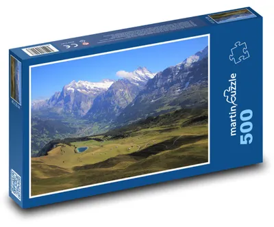 Obrázek produktu pro Puzzle 500 Hory, jezero a příroda - martinpuzzle