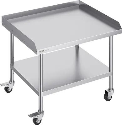 Obrázek produktu pro Pracovní stůl z nerezové oceli Přípravný stůl 762x914mm Komerční mobilní stůl