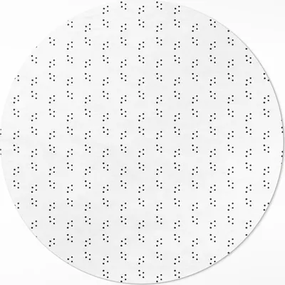Produktbild von Modernes, modisches, minimalistisches Muster– Vinyl Fußmatte – Ø 140cm – Rutschfest, Pflegeleicht & Langlebig