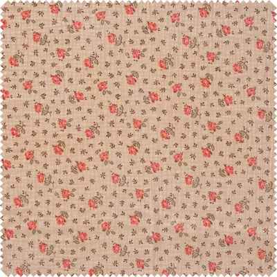 Produktbild von Musselin-Baumwollstoff "Rosen", 130 cm breit, Meterware