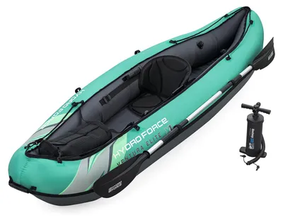 Zdjęcie produktu dla Bestway 65118 / 24, Podróże / Rekreacja, Dmuchany ponton, Czarny, Turkusowy, PCW, 1 os., 130 kg