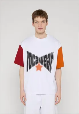 Obrázek produktu pro Pánské tričko Rocawear COLORED T-Shirt brightwhite/reddahlia/hawaiiansunset - XL