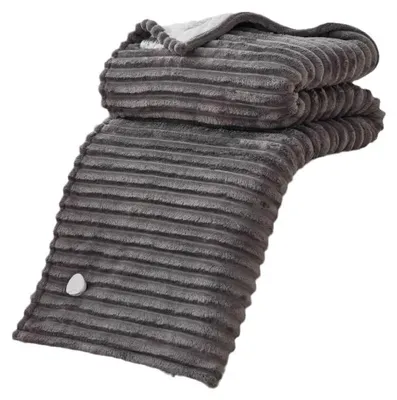 Obrázek produktu pro Elektrická přikrývka – vyhřívaná přikrývka 130 x 180 cm – 3 stupně vyhřívání – měkká flanelová látka – pro jednolůžko – syntetické vlákno – zimní